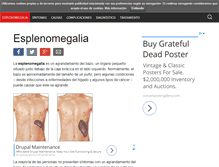Tablet Screenshot of esplenomegalia.org
